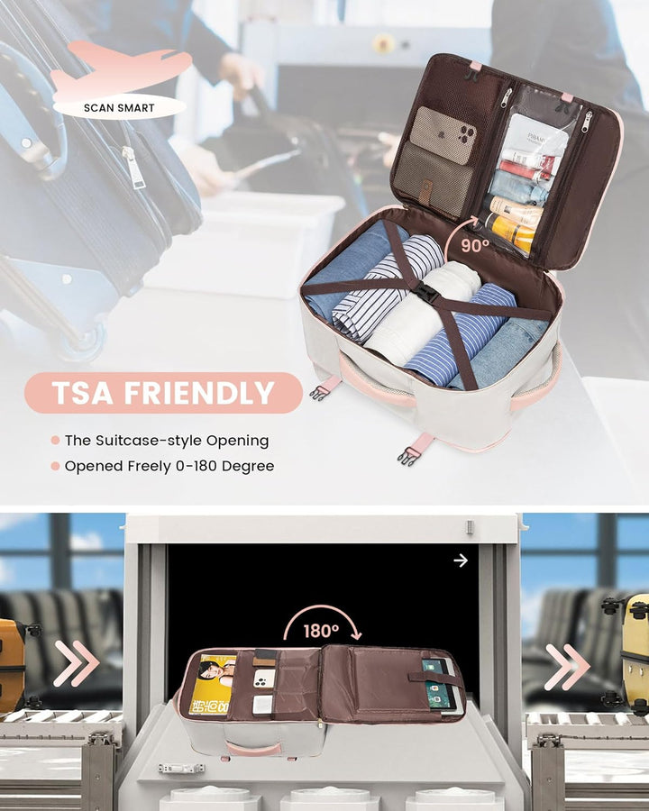 LOVEVOOK: mochila de mano, mochila de viaje de 40L para mujer con 3...