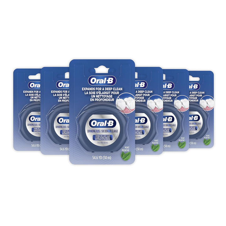 Oral-B Hilo dental expandible, menta, se expande para una limpieza...