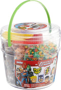 Perler Beads Justice League Fuse Bead Bucket Kit de actividades artesanales, 8504 piezas