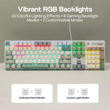 MechLands Aula S500 Teclado para juegos con cable, teclado mecánico...