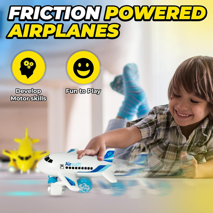 KIDSTHRILL Juguete de avión para niños y niñas. Juego de tres avion...