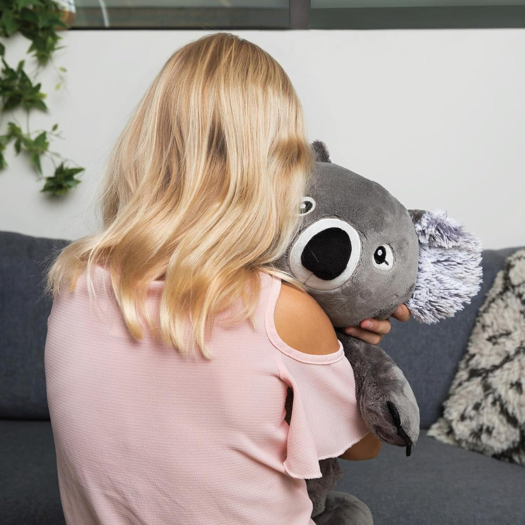 HUGIMALS Quinn The Koala - Peluche sensorial pesado y cómodo de 20 pulgadas, 4.5 libras, lindo, grande, sin perfume, lavable, calmante para el cuidado personal, animal de peluche para niños