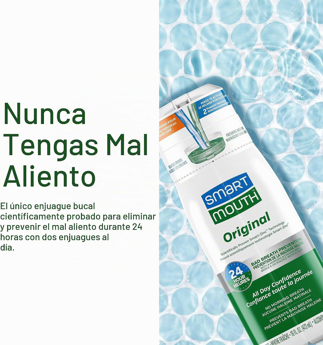 SmartMouth Enjuague bucal activado original \u2013 Enjuague bucal p...