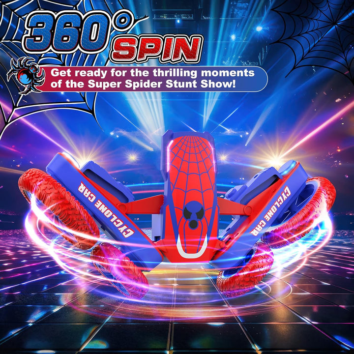 Blissbud Coche de control remoto Spider RC Cars de doble cara 360°...