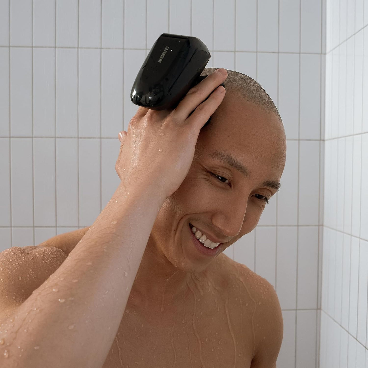 MANSCAPED® The Dome Shaver™ PRO - Afeitadora de cabeza para hombres...
