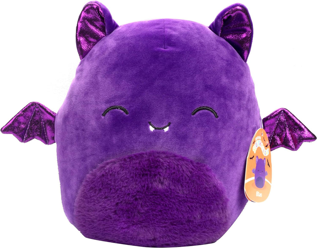 Squishmallows - Peluche de murciélago morado Blas de 10 pulgadas