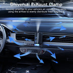 Difusor de ambientador de automóvil, ambientador inteligente para automóvil con tres modos de luz ajustables, aromatizante recargable para carro con 8 piezas de aceite esencial, de larga duración