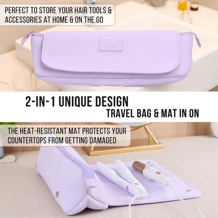 BAREFOOT CARIBOU Bolsa de viaje para herramientas para el cabello y...