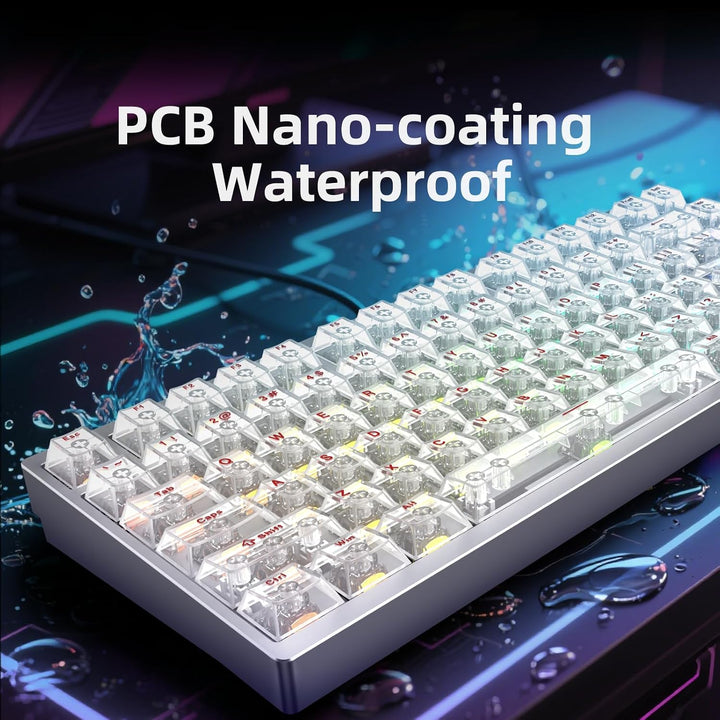 IROK MG75MAX Teclado con interruptor magnético con cable de 81 tecl...