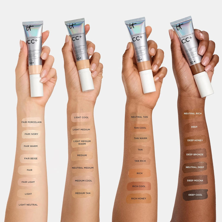IT Cosmetics CC+ Cream - Natural Full Coverage Foundation With SPF...