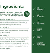 SmartMouth - Enjuague bucal clínico activado con zinc, menta limpia...