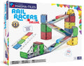 MAGNA-TILES Rail Racers Deluxe Set de Construcción Magnética de 90 Piezas, La Marca Original de Construcción Magnética