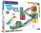 MAGNA-TILES Rail Racers Deluxe Set de Construcción Magnética de 90 Piezas, La Marca Original de Construcción Magnética
