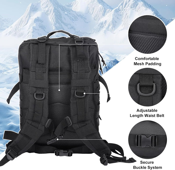 Oraynn Mochila táctica militar grande de 50L Molle Army Assault Pac...