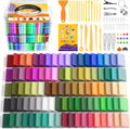 Kits de arcilla polimérica de 92 colores, arcilla de modelado de