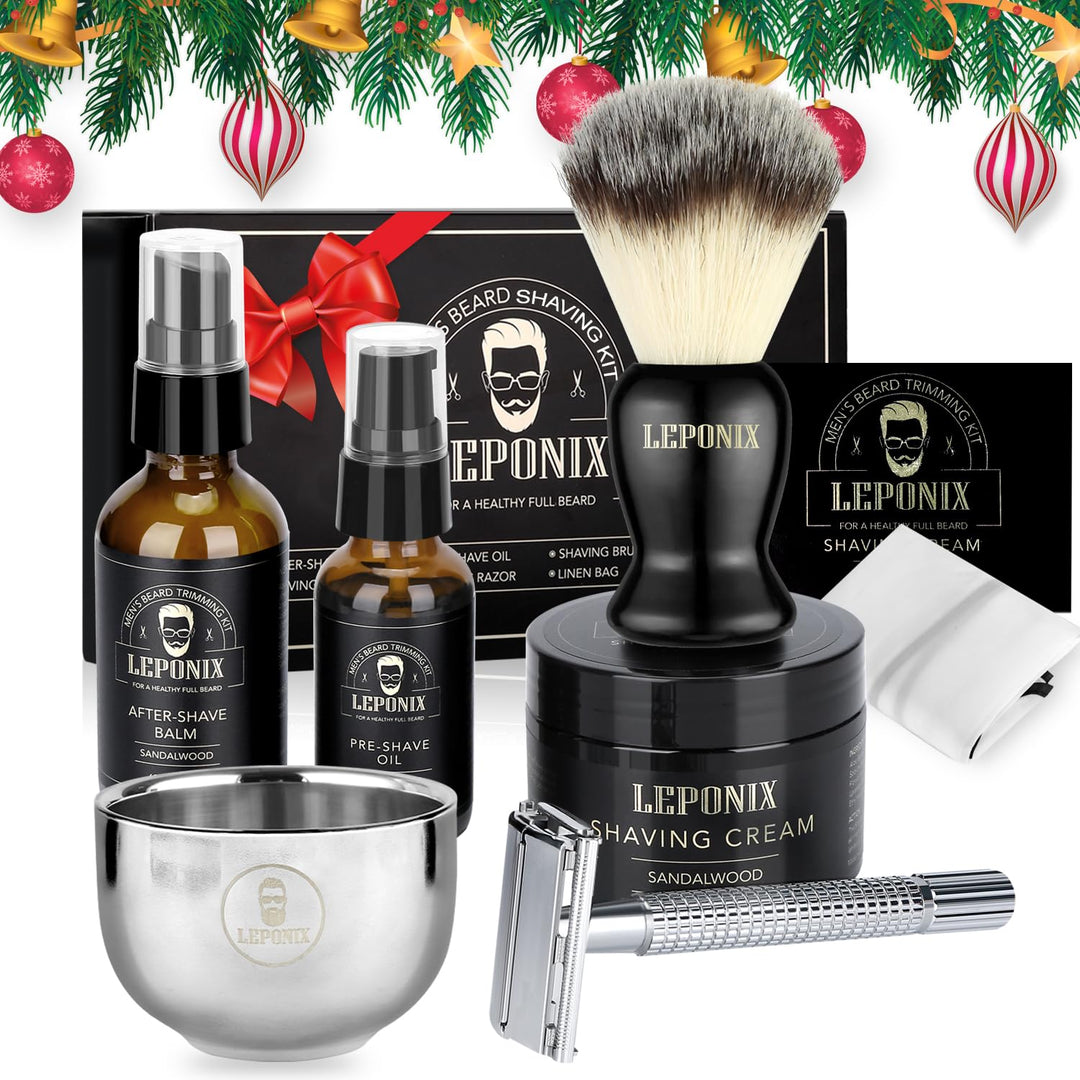 Kit de afeitado para hombres - Set de regalo de amigo secreto, incl...