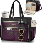 PASMAN Bolsa de mano para profesores para mujer, bolsa estructurada...