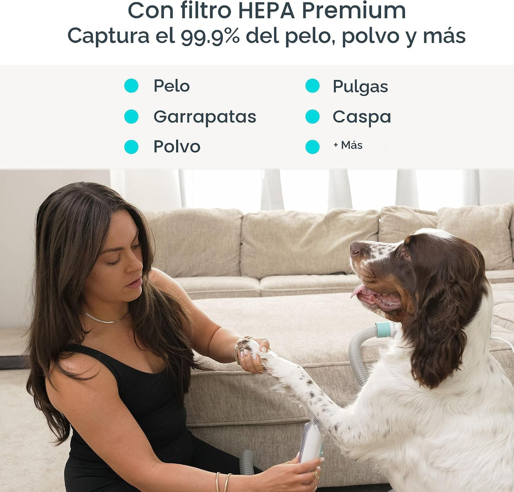 Uproot Clean Aspiradora de aseo de mascotas para perros y gatos: 7 en 1