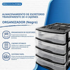 Gracious Living - Organizador de almacenamiento de escritorio y encimera de