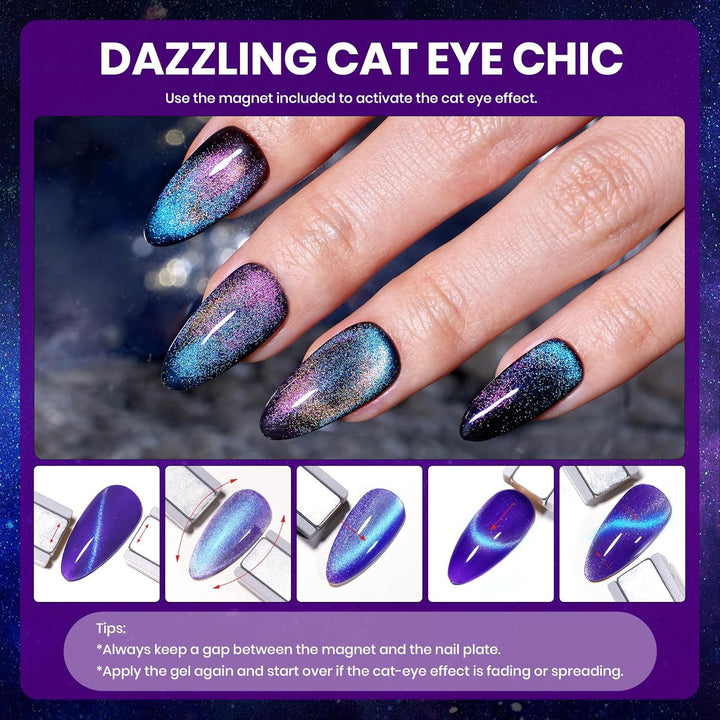 Beetles Chameleon - Juego de esmaltes de uñas de gel de 20 colores,...