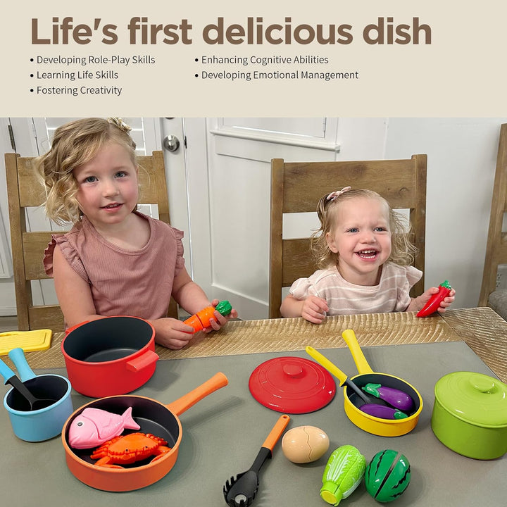 GILOBABY Accesorios de cocina para niños - Juego completo de juguet...