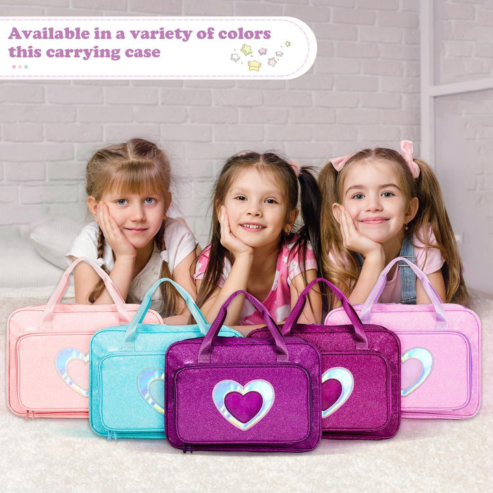 LININYHAO Funda de transporte compatible con muñecas Barbie de 12 p...