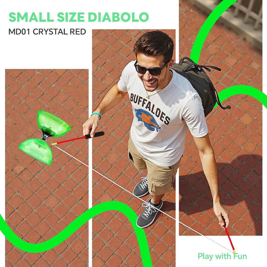 MAGICYOYO Yoyo Diabolo de 4" para niños con rodamiento triple profesional