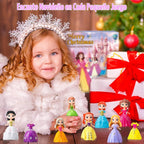 Calendario de Adviento de princesa 2026 para niñas, cuenta regresiva de 24 días de sorpresas
