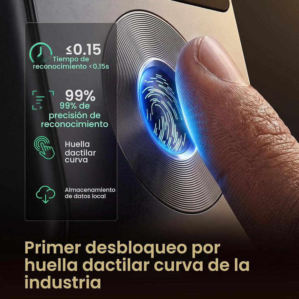 DESLOC Cerradura inteligente solar V150 Plus, cerrojo de WiFi con