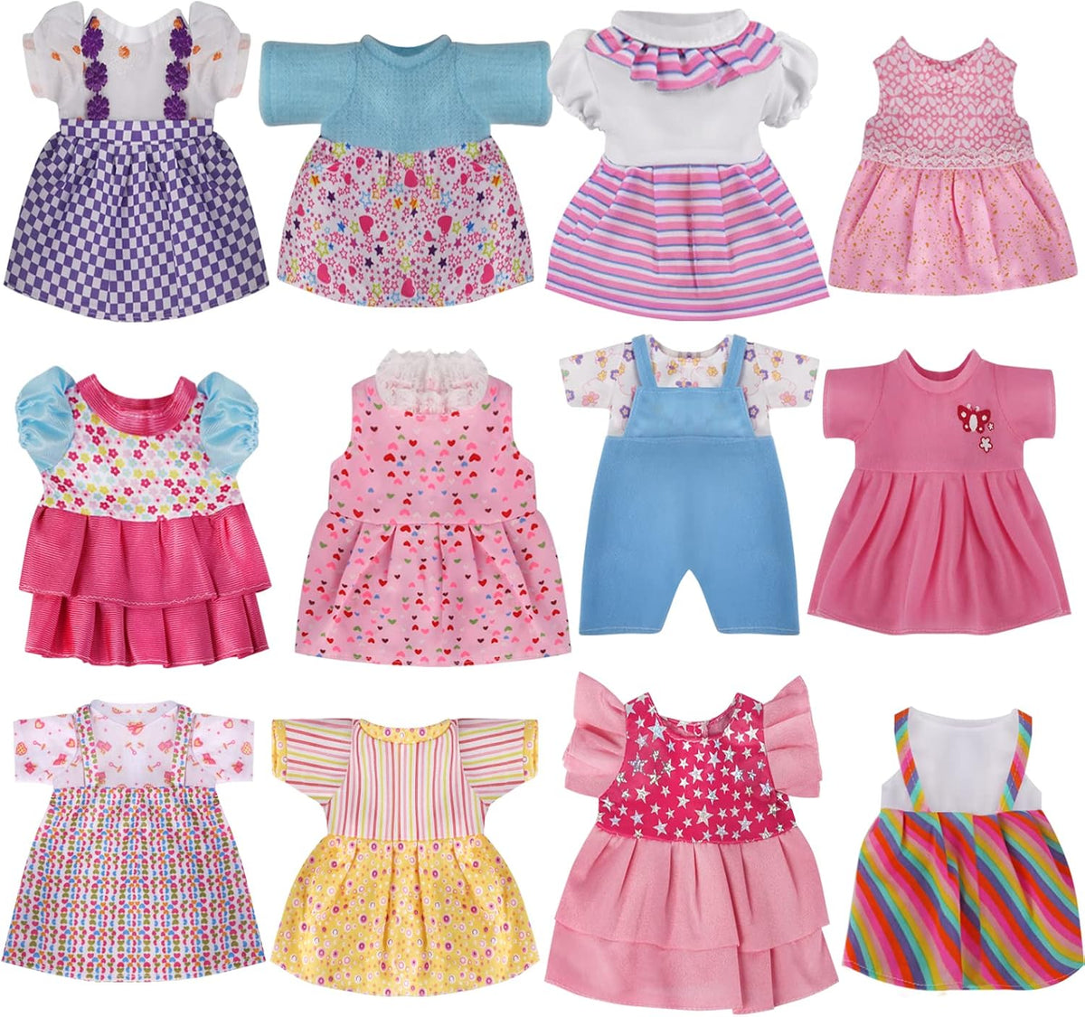 12 Piezas Ropa para Muñeca de 12 Pulgadas, Vestido de Princesa para Regalo de Niña