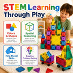 Mini azulejos magnéticos para niños, juego de construcción de 86 piezas con