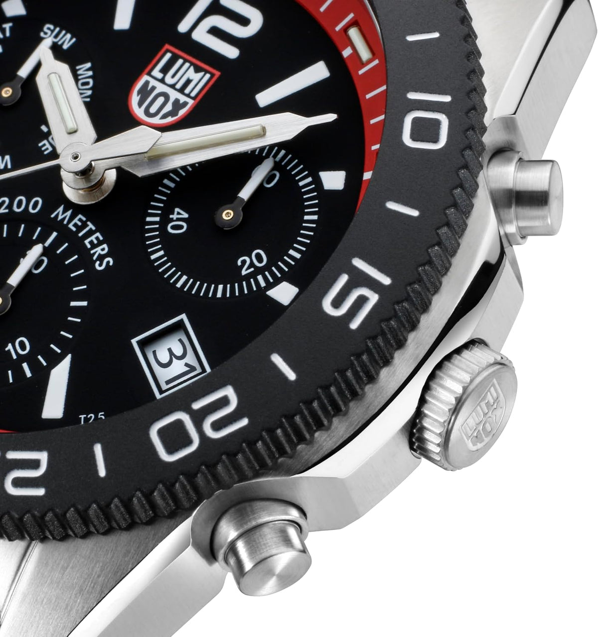 Luminox - Pacific Diver Chronograph - Reloj para Hombre - Reloj de buceo - Cuarzo Suizo - Resistente al agua 200 M - Cristal de zafiro - Acero inoxidable - Relojes para hombres - Hecho en Suiza