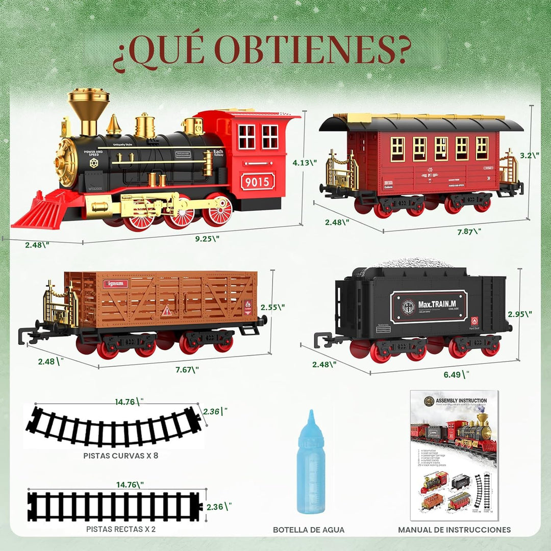 Hot Bee Juego de tren \u2013 Juguetes de tren para niños con humo,...