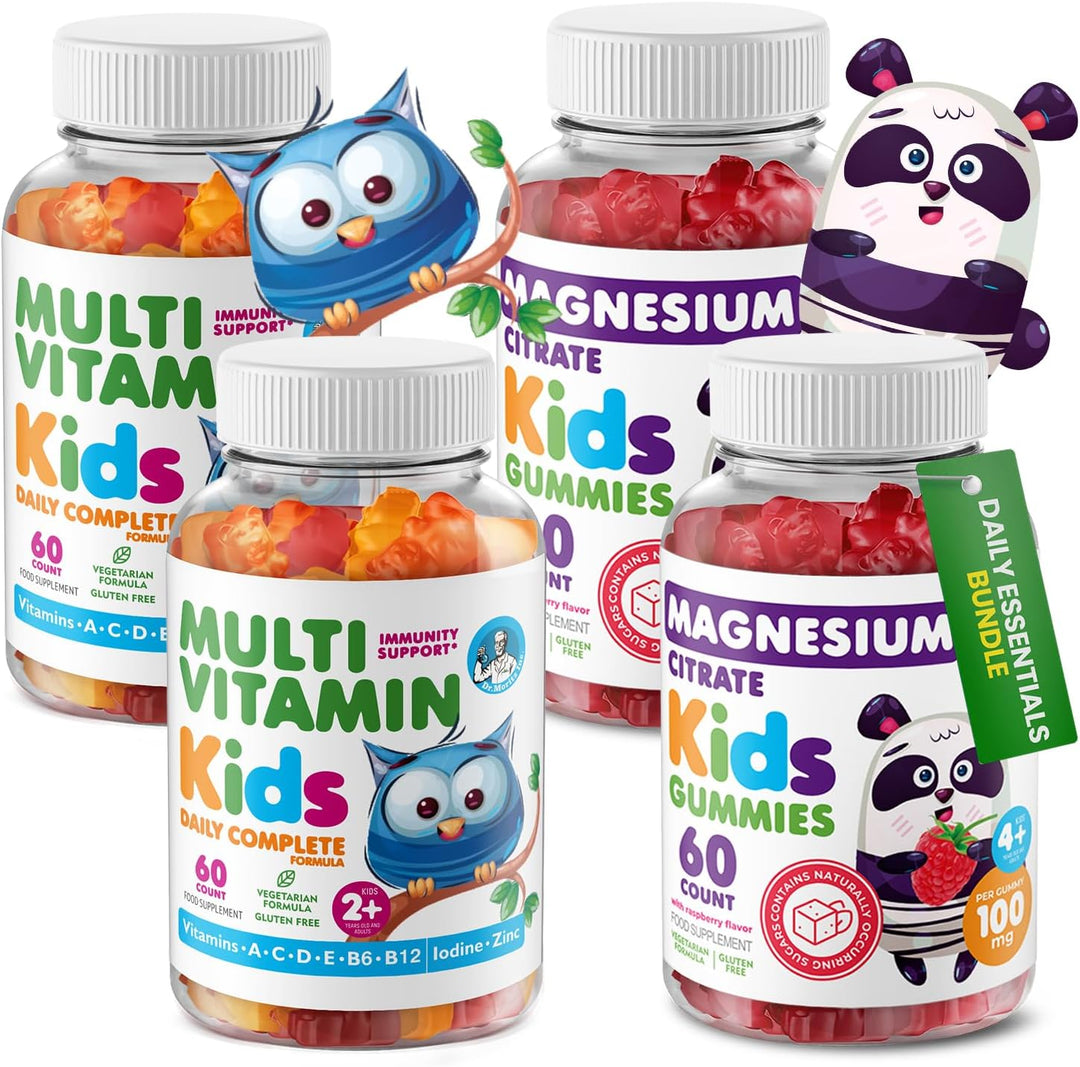 DR. MORITZ Gomitas de magnesio para niños (60 unidades, 2 envases)...