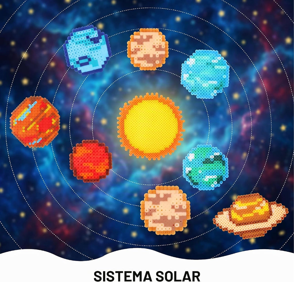 Caydo Kit de cuentas fusibles del sistema solar, juguetes STEM de ciencia