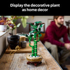 LEGO Botanicals - Juego de construcción de bambú de la suerte, planta artificial para decoración del hogar, adultos a partir de 18 años, regalo para cumpleaños para él, decoración de plantas falsas para mesa, escritorio, oficina, 10344