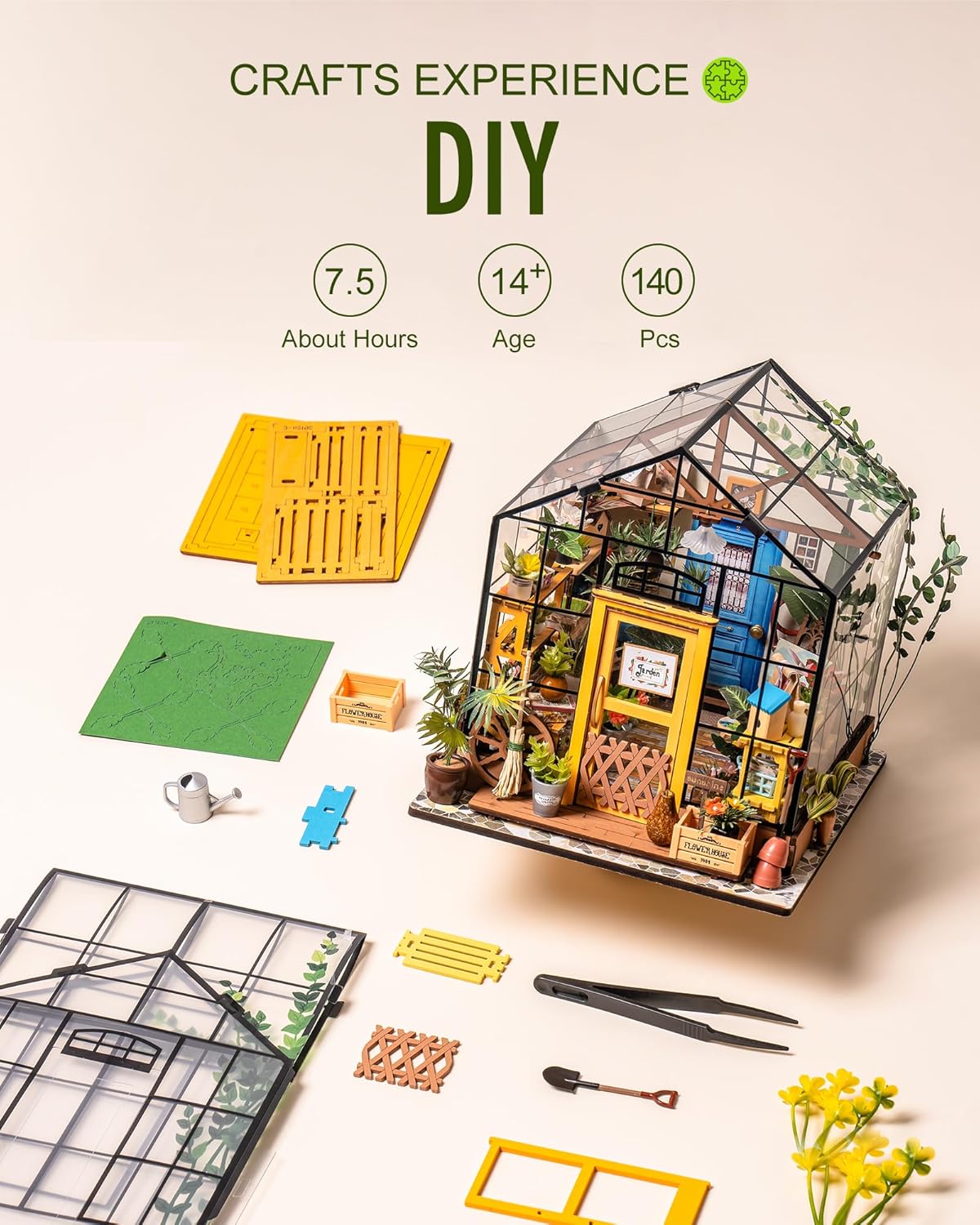 Rolife - Kit de casa de muñecas en miniatura invernadero