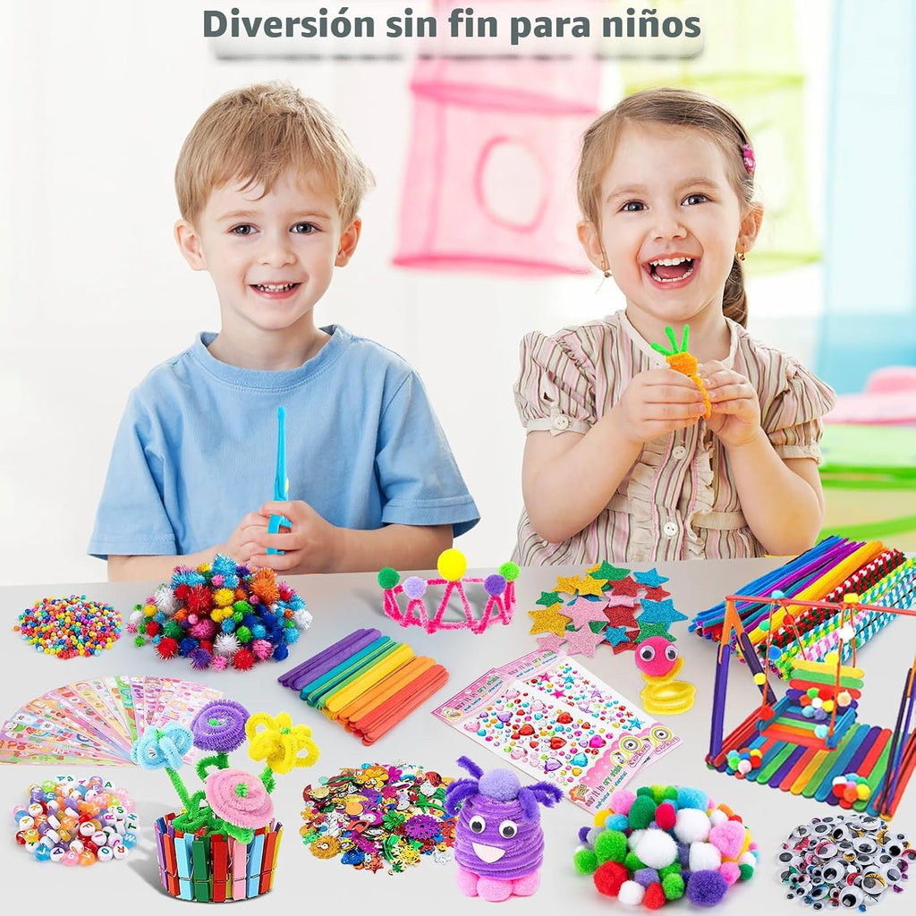 Sundaymot Arts y Crafts Supplies para Kids, 2000+Pcs DIY Craft Kits