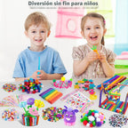 Sundaymot Arts y Crafts Supplies para Kids, 2000+Pcs DIY Craft Kits