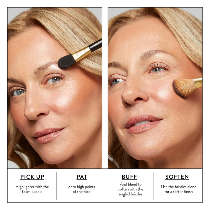 LAURA GELLER NEW YORK Pinceles de maquillaje profesional cosmético,...