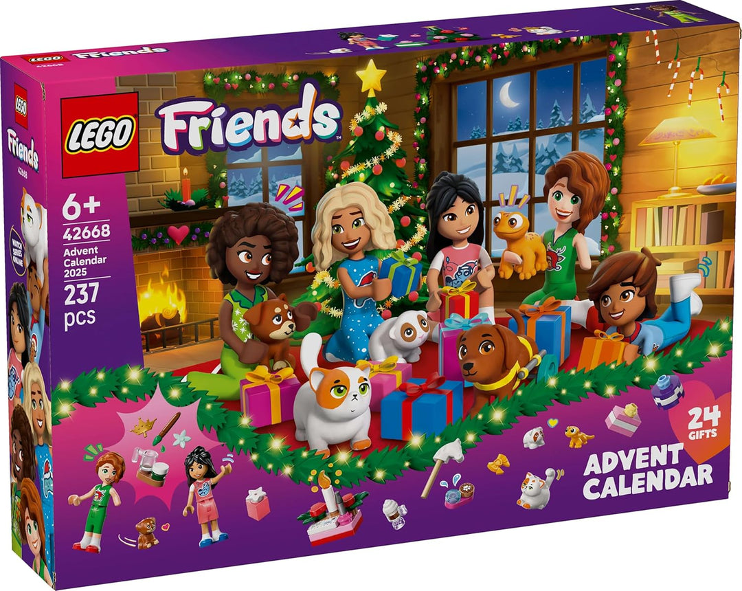 Lego 42668 Calendario de Adviento Friends 2025 Juguete Regalo de Cu...
