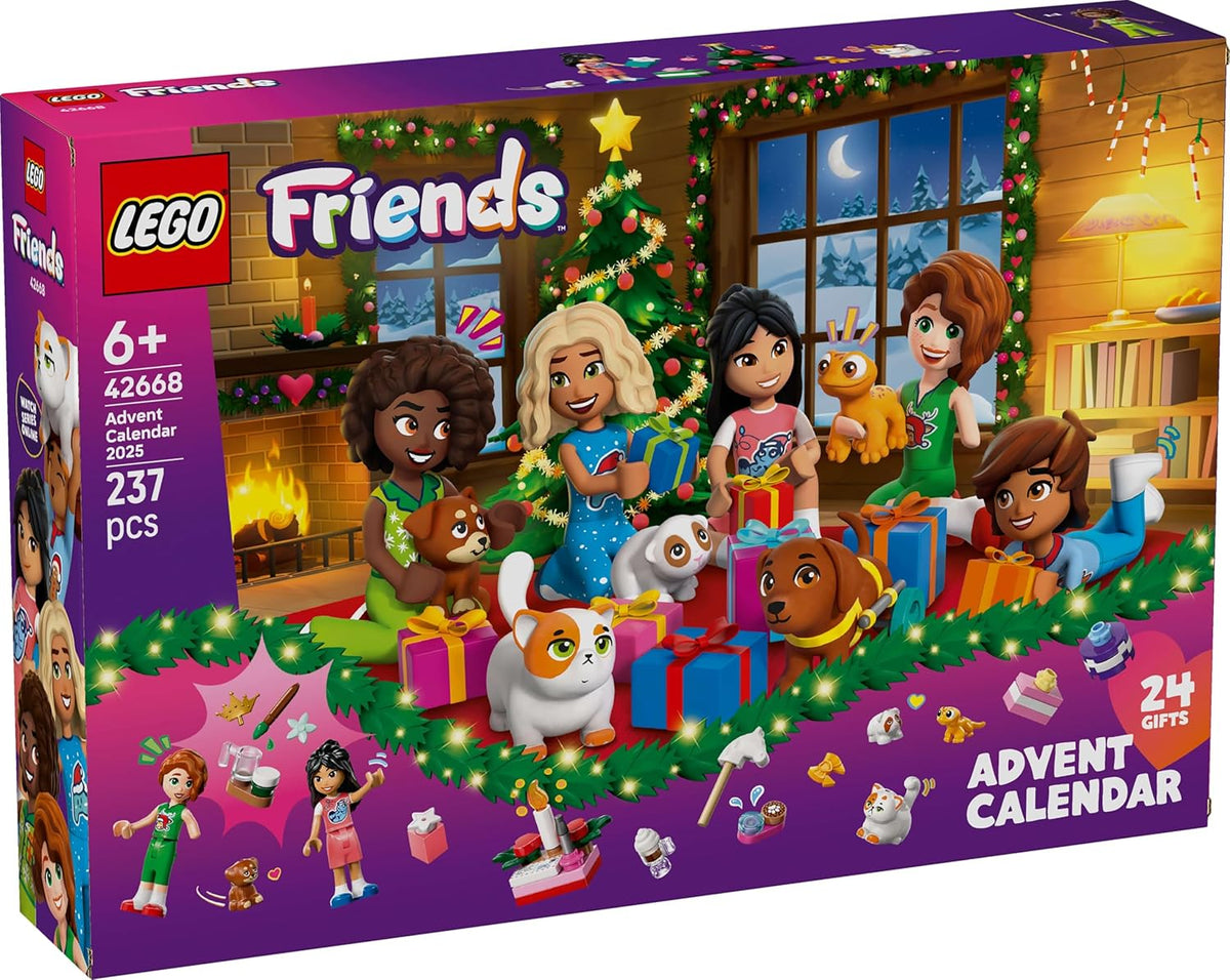 Lego 42668 Calendario de Adviento Friends 2025 Juguete Regalo de Cu...