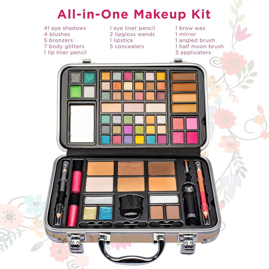 Vokai Kit de maquillaje de regalo \u2013 41 sombras de ojos, 7 bril...