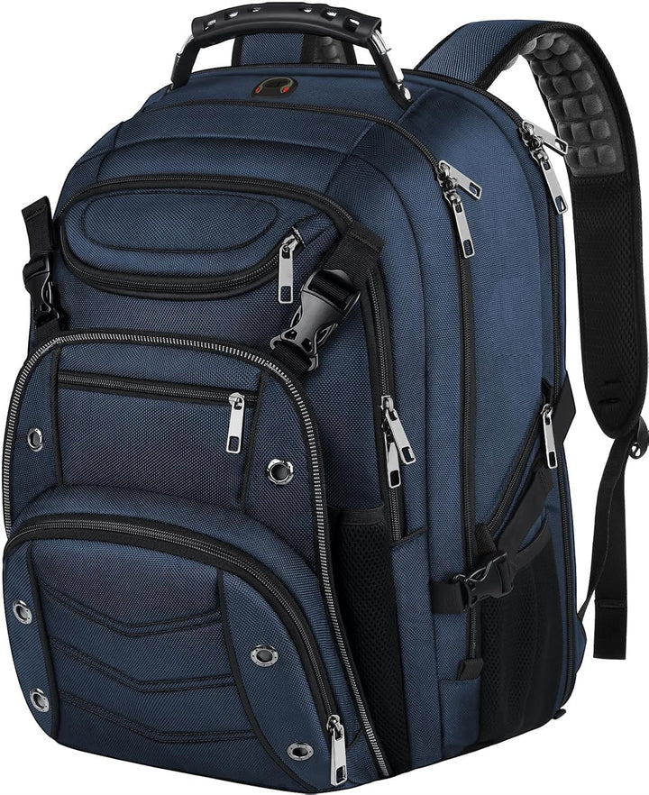 VECKUSON Mochila para portátil unisex de 18.4 pulgadas, bolsa trase...