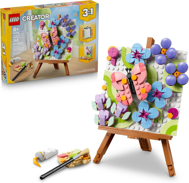 LEGO Creator Pintura decorativa artística floral 3 en 1 31390 | Jug...