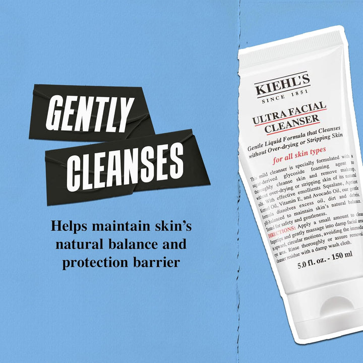 Kiehl's Limpiador Facial Ultra, Limpiador Facial Espumoso Liger...