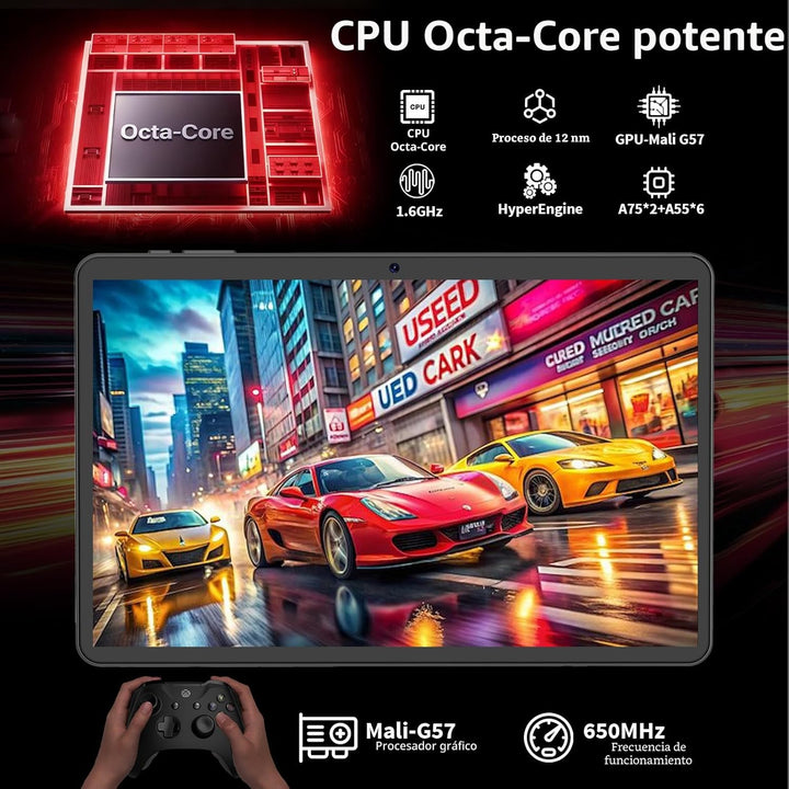 Tableta Android, tableta Android 16 de 10 pulgadas 2026 con teclado...