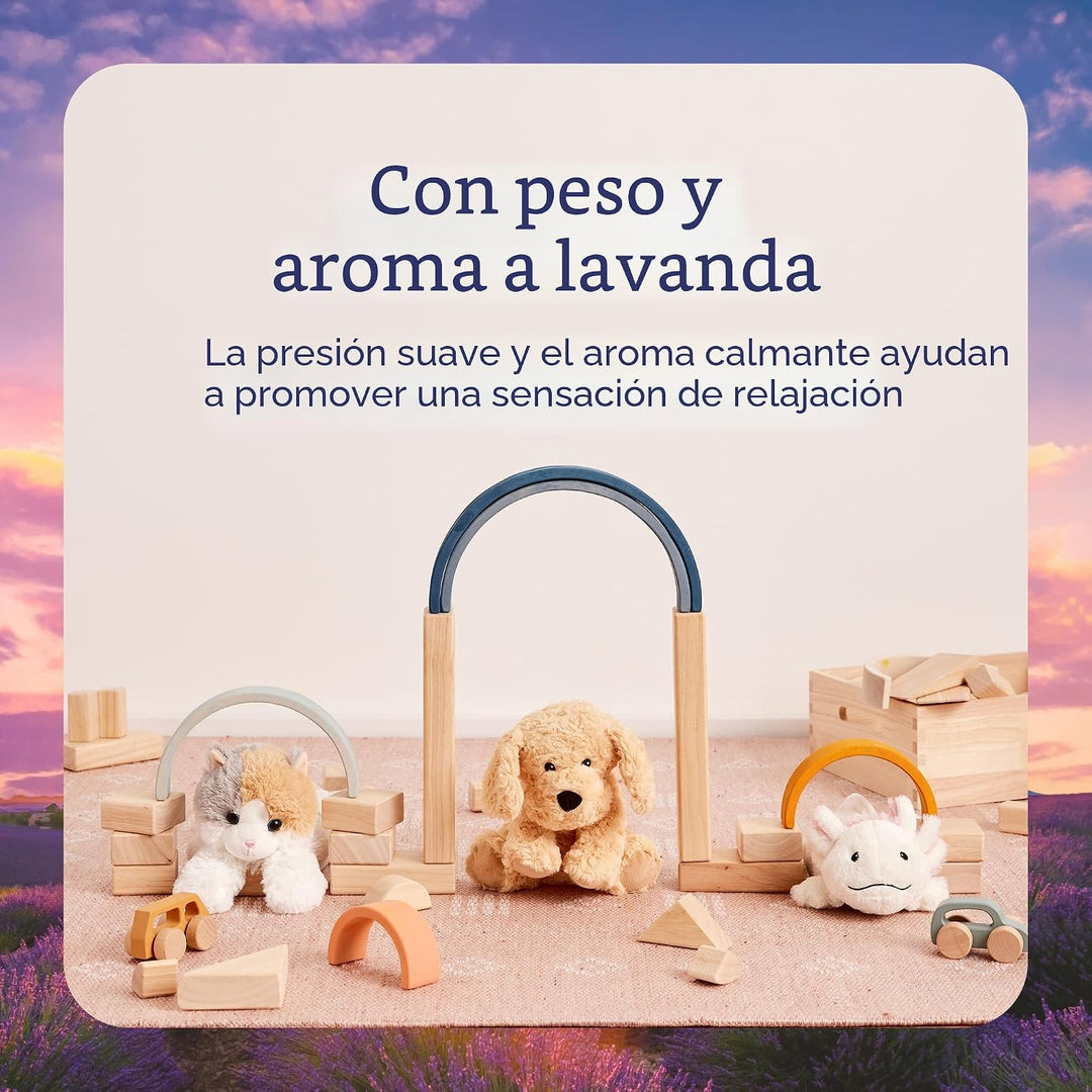 warmies Animales de Peluche con Peso y Aptos para Microondas, Axolo...