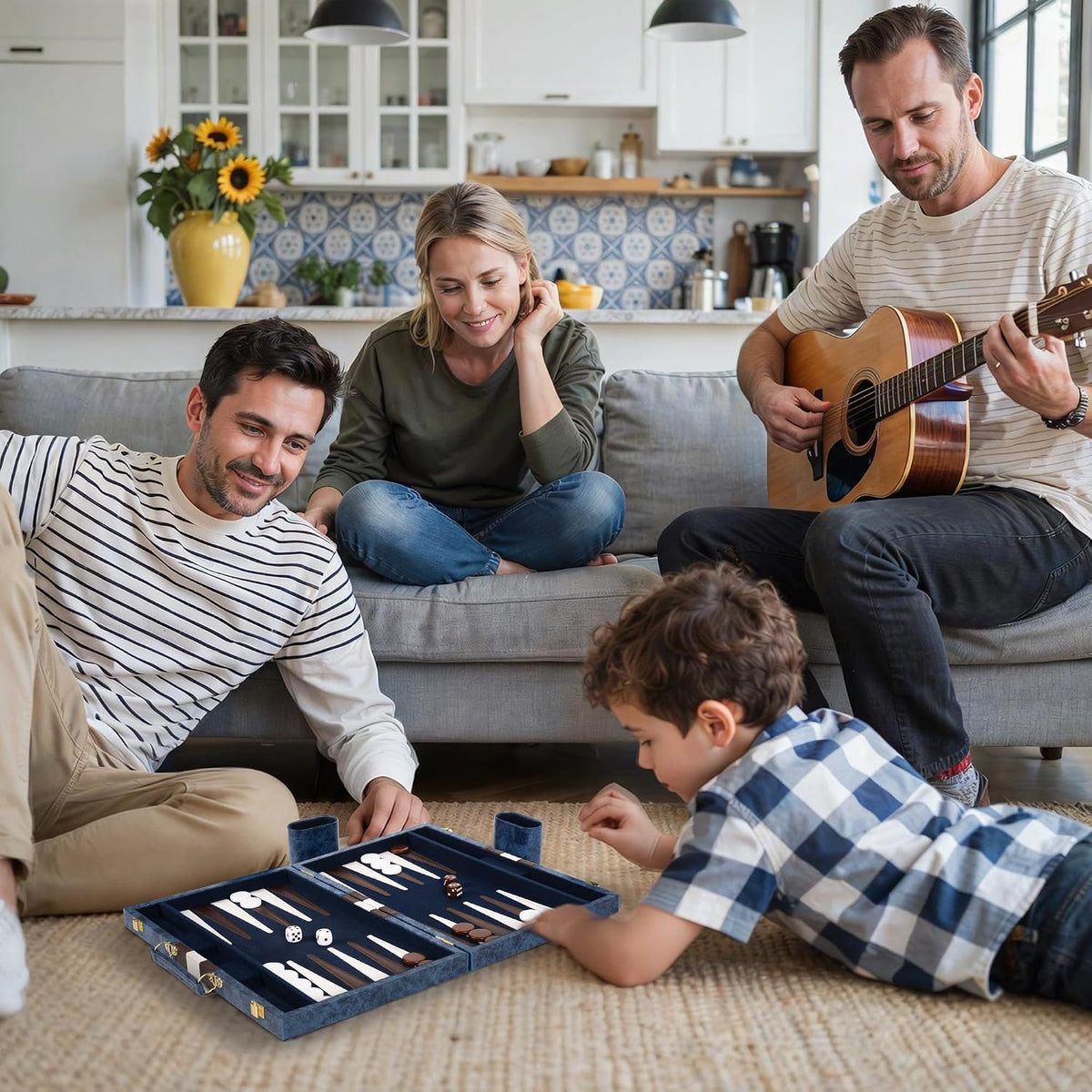 ropoda Juegos de backgammon de 15 pulgadas para adultos y niños, juego de