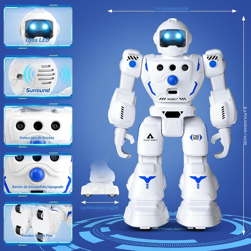 Juguetes de robot para niños de 3 a 5 años, regalo de robots